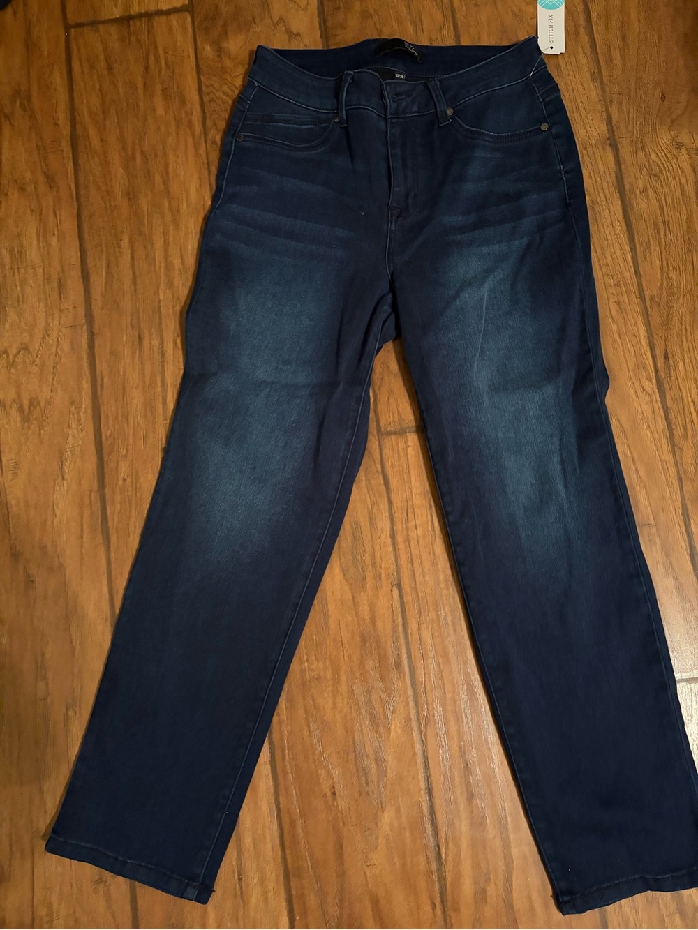 1822 Denim Women’s Straight Leg Jeans - Dark Blue Wash